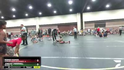 56 lbs Round 3 (6 Team) - Romeo Ramos, Glasgow Wrestling Academy vs Jordan Underhill, Belding