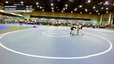 106 lbs Consi Of 32 #2 - Archie Mendez, Fernley vs Cole Simpson, Ponderosa