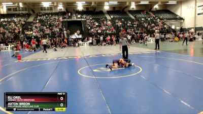 85 lbs Champ. Round 1 - Axton Breon, Phillipsburg Wrestling Club vs Eli Orel, Winner Youth Wrestling