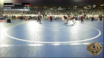 140 lbs Quarterfinal - Gage Rackley, Tuttle Wrestling vs Jack Pike, CYWC