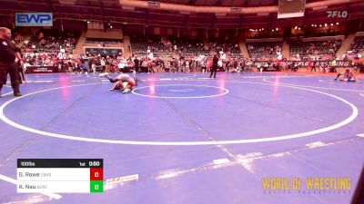 100 lbs Consolation - Gjoa Rowe, Ubasa Wrestling Academy vs Kenlynn Nau, Beaverton