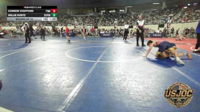 88 lbs Round Of 16 - Connor Stafford, Team Tulsa Wrestling Club vs Willie Kurtz, SlyFox Wrestling Academy
