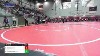 67 lbs Rr Rnd 3 - Ellise Dickson, Owasso Takedown Club vs Azalea Pennington, Henryetta Knights Wrestling Club