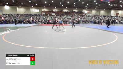 135 lbs Quarterfinal - Ashlynn Anderson, Oakridge Mat Club vs Renice Gonzalez, Threshold