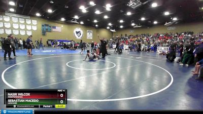 132 lbs Cons. Round 7 - Nasir Wilcox, Independence vs Sebastian Macedo, Lemoore