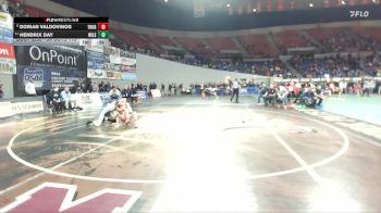5A Boys 113 lbs Cons. Round 2 - Dorian Valdovinos, Thurston Boys vs Hendrix Day, Wilsonville Boys