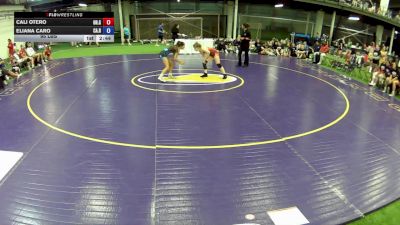 95 lbs Cali Otero, Ohio Gray vs Eliana Caro, California Red