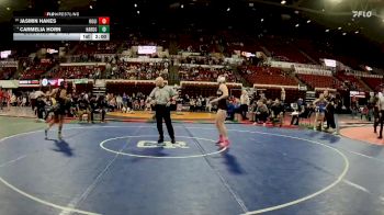 G - 145 lbs Champ. Round 2 - Jasmin Hakes, Ronan Girls vs Carmelia Horn, Hardin Girls