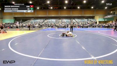 52 lbs Final - Mason Brockway, Summit Wrestling Academy vs Brooks Sombke, Sniper Wrestling Academy