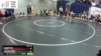 100 lbs. Cons. Round 3 - Lt Diephuis, Canton vs Ashlee Dakin, Lafayette (Wildwood)