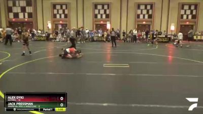 78 lbs Round 1 (6 Team) - Alex Dyki, Olympic vs Jack Pressman, American MMA & Wrestling