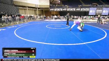 105 lbs Champ. Round 1 - Emmett Cass, South West Washington Wrestling Club vs Javier Carrera, Anacortes Hawkeyes Wrestling Club