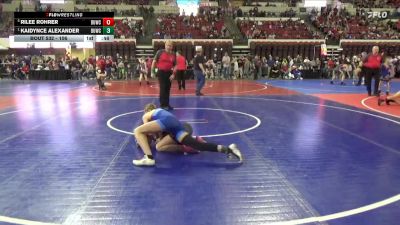 106 lbs 3rd Place Match - Rilee Rohrer, Powell Wrestling Club vs Kaidynce Alexander, Moorcroft Mat Masters