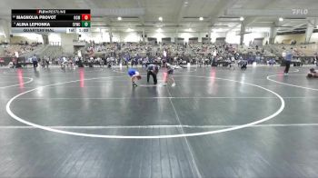 58 lbs Quarterfinal - Magnolia Provot, Overton Co MSWC vs Alina Lepionka, Seymour Youth Wrestling Club
