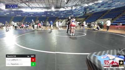 120 lbs Round Of 32 - Joshua Ledford, Michigan Premier WC vs Luca Popolizio, Journeymen Wrestling Club