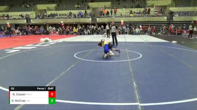 50 lbs Cons. Round 5 - Bryson Cooper, Northeast Iowa Wrestling Club vs Greyson McCrae, Hastings