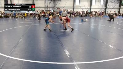 Silver 125 lbs Cons. Round 4 - Maximus Riggins, St. Cloud State vs Lucas Oldenkamp, Coe