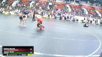 112 lbs Round 2 - Keana Bush, Hudson vs Olivia Miller, Miller Wrestling Academy