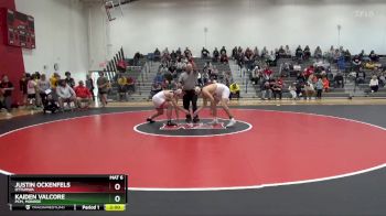 215 lbs Semifinal - Justin Ockenfels, Ottumwa vs Kaiden Valcore, PCM, Monroe