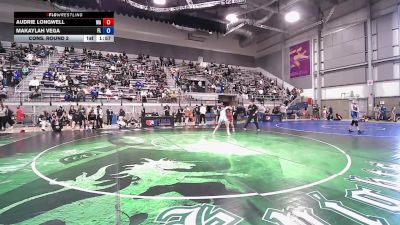 U15 Women - 58 lbs Cons. Round 2 - Audrie Longwell, WA vs Makaylah Vega, FL