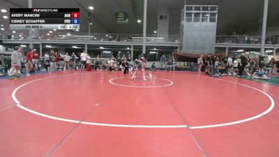 105 lbs Rr Rnd 6 - Avery Mancini, Journeymen Wrestling - Girls vs Cidney Schaffer, Steel Valley Vixens - Girls
