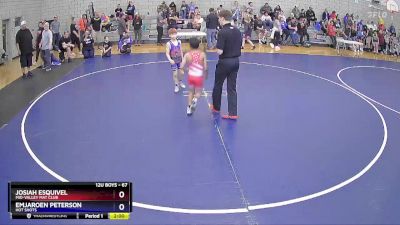 67 lbs Round 1 - Josiah Esquivel, Mid-Valley Mat Club vs Emjaroen Peterson, Hot Shots