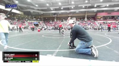 43 lbs Cons. Round 4 - Bo Duhr, Brawlers vs Isaac Diaz, Team Central