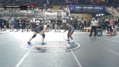 190 lbs Semifinal - Amirah Williams, South Dade vs PAISLEY MURPHY, Sunlake
