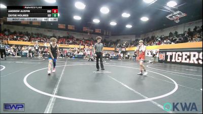 112 lbs Quarterfinal - Andrew AUSTIN, Redskins Wrestling Club vs Zayde Holmes, HBT Grapplers