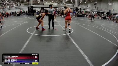 138 lbs Round 6 (8 Team) - Olivia Lessing, Lady Assassins vs Kylee Gaddy, MGW Lost Souls