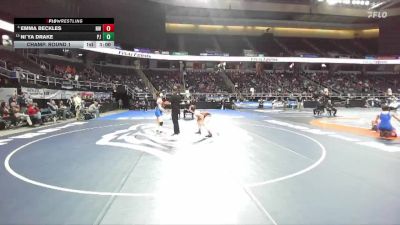 138 lbs Champ. Round 1 - Ni`ya Drake, Port Jervis-9 vs Emma Beckles, Niagara Wheatfield-6