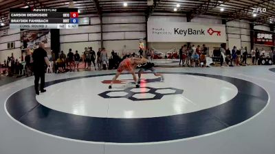 70 kg Cons. Round 3 - Carson DesRosier, Charleston Regional Training Center vs Brayden Fahrbach, Boone RTC