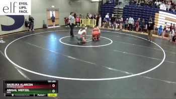 120 lbs. Champ. Round 2 - Anjelika Alarcon, McDonald County vs Abigail Weitzel, Nixa