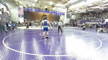 175 lbs Champ. Round 2 - Carson Shaw, Gallatin vs Hunter Rooney, Libby