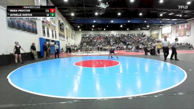 105 Girls 3rd Place Match - Reika Proctor, Steele Canyon vs Jayselle Suetos, Granite Hills