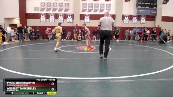 81-88 lbs Round 1 - Tyson Bridgewater, Bloomington South WC vs Wessley Tankersley, Monrovia WC