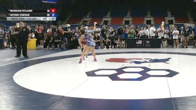 115 lbs Cons. Sub-semis - Morgan Hyland, Pennsylvania vs Jaydin Cuevas, Colorado