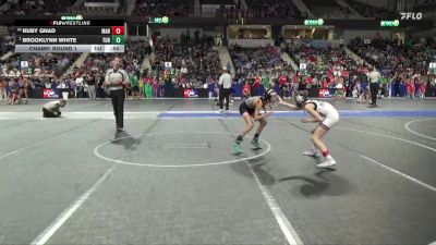 75 lbs Champ. Round 1 - Brooklynn White, Turner vs Ruby Gnad, Manhattan