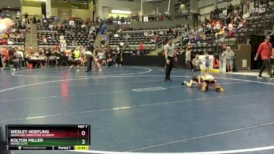 50 lbs Cons. Semi - Wesley Hoefling, Siouxland Wrestling Academy vs Kolton Miller, Moyer Elite