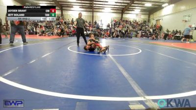 61 lbs Rr Rnd 2 - Jayden Brant, Caney Valley Wrestling vs Jett Boland, Tonkawa Takedown Club