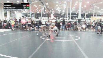 128 lbs Semifinal - CJ Caines, Mat Assassins Black - HSC vs Chase Williams, Team Shutt Mau Mau - HSC