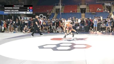150 lbs Cons. Rd Of 64 - Nathanial Higgins, AZ vs Ramsey Williams, SD