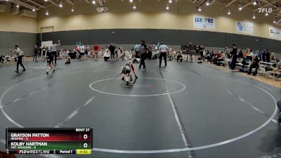 44 lbs Round 6 (10 Team) - Grayson Patton, Irontide vs Kolby Hartman, Mat Assassins