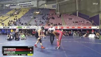 165 lbs Quarters & 1st Wb (16 Team) - Cam Robinson, Grand View (Iowa) vs Shaiden Carr, Southern Oregon