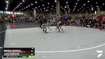 80 lbs Round 3 (6 Team) - Caden Pasqualini, Williamson County WC vs Dawson Thompson, North Desoto Wrestling Academy