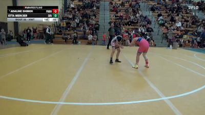 Round 2 - Adaline Shimek, Cresco Youth Wrestling Club vs Etta Mercier, Summit Wrestling Academy