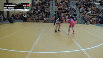Round 2 - Adaline Shimek, Cresco Youth Wrestling Club vs Etta Mercier, Summit Wrestling Academy