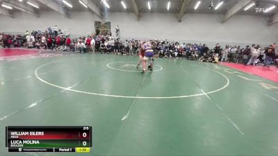 215 lbs Champ. Round 2 - William Eilers, Mead vs Luca Molina, Boulder