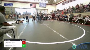 70-75 lbs Rr Rnd 3 - Tucker Novotny, Cowboy Wrestling Club vs Paxtyn McGilbert, Midwest City Bombers Youth Wrestling Club