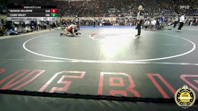 B5A-120 lbs Semifinal - Cash Wiley, Carl Albert vs Mason Gillispie, Claremore